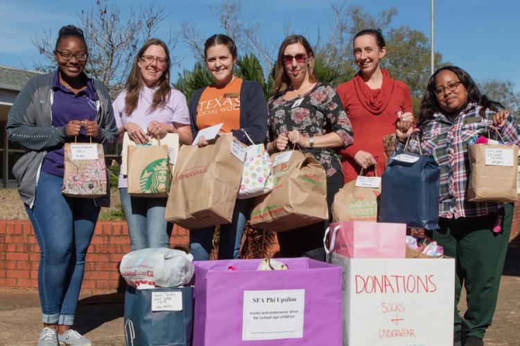 SFA human sciences students raise awareness about the local