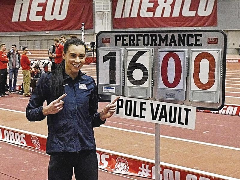 Demi Payne becomes third woman to vault 16 feet