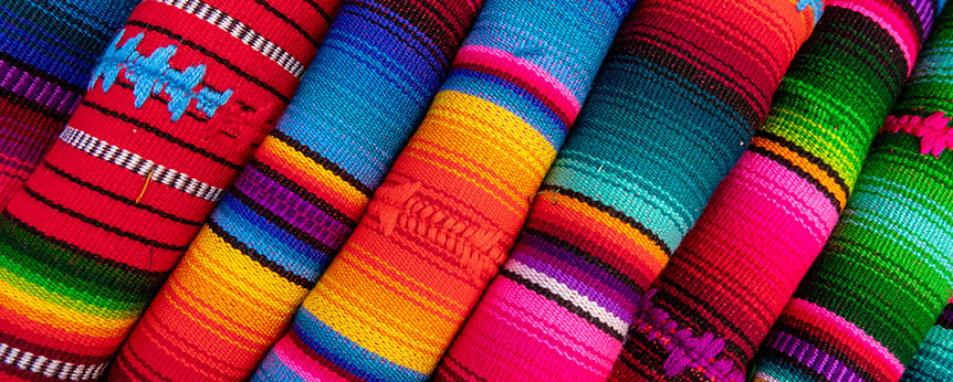 colorful textiles from Latin America
