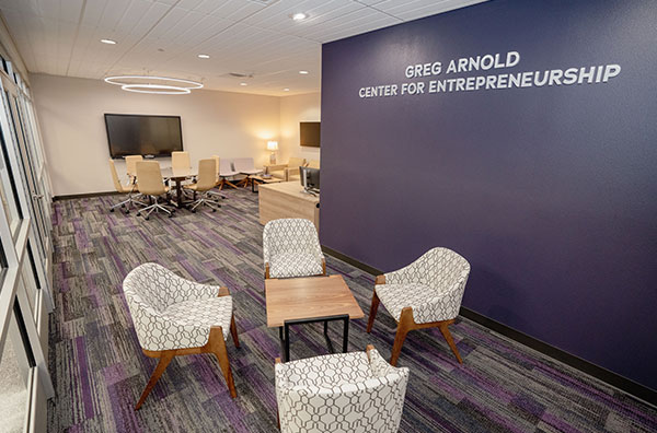 Lobby of the Arnold Center for Entrepreneurship