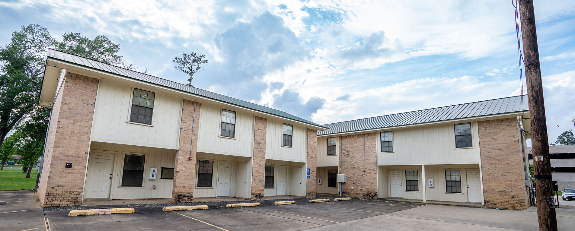 Exterior of stem apartments