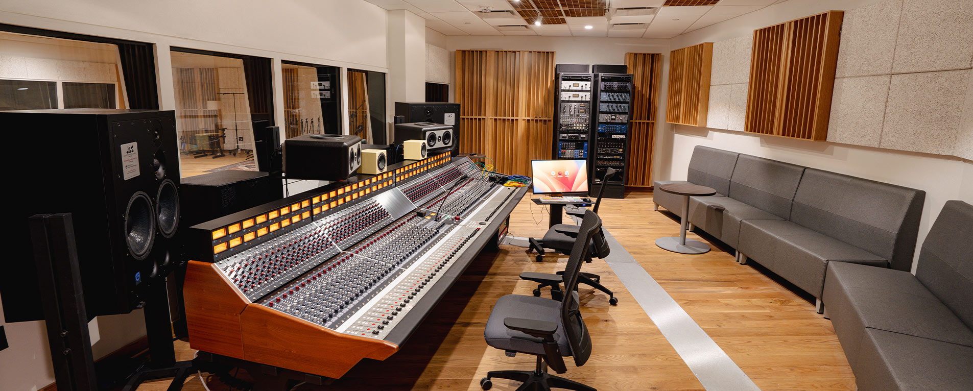 Sound recording technology control room A