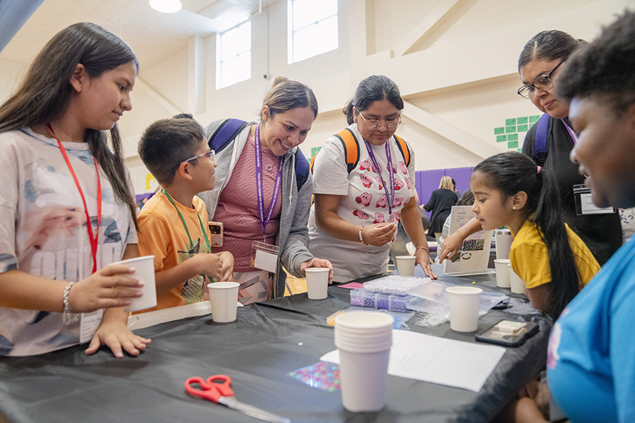 Activities at a Project Raices event