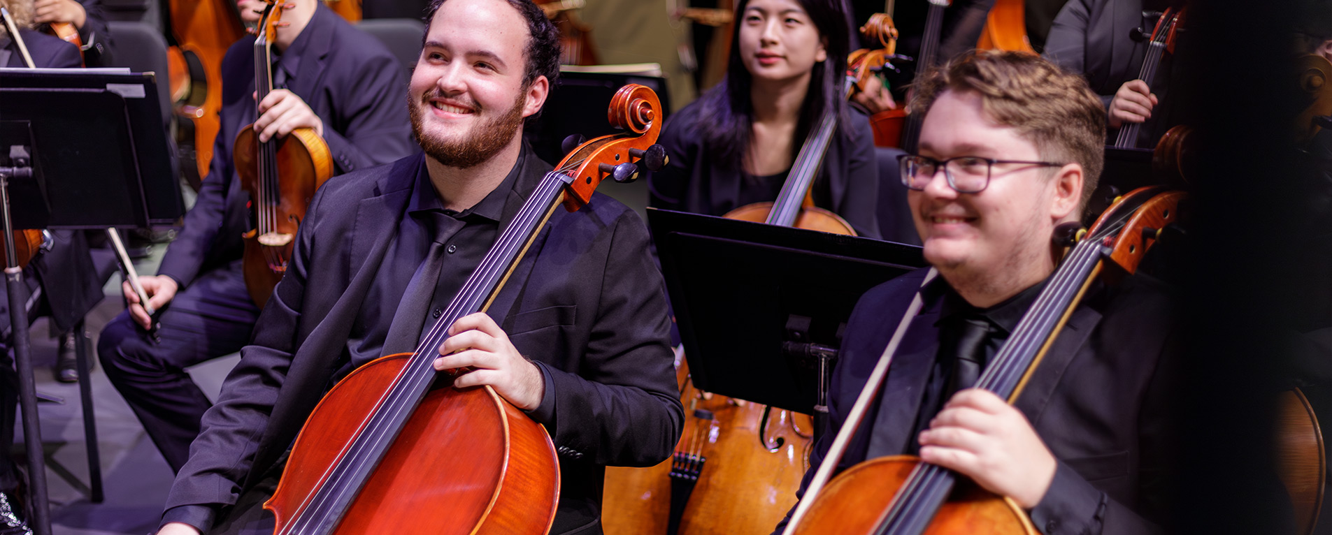 Student cello players