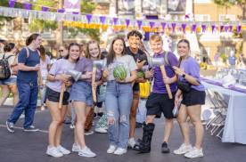 Students at the annual Watermelon Bash