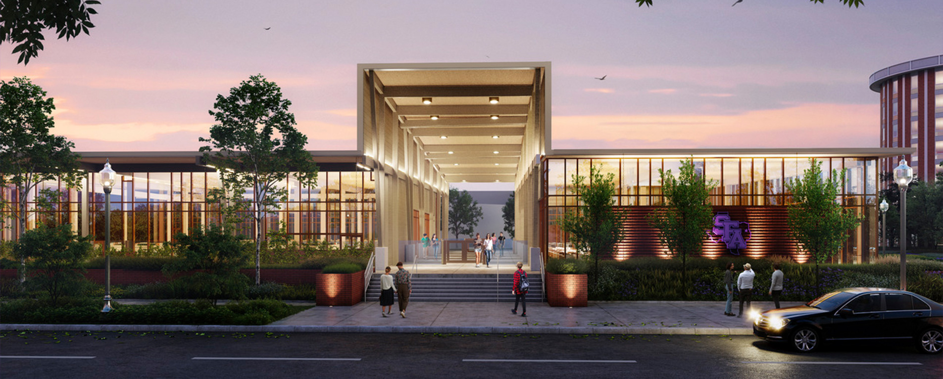 An architectural rendering 