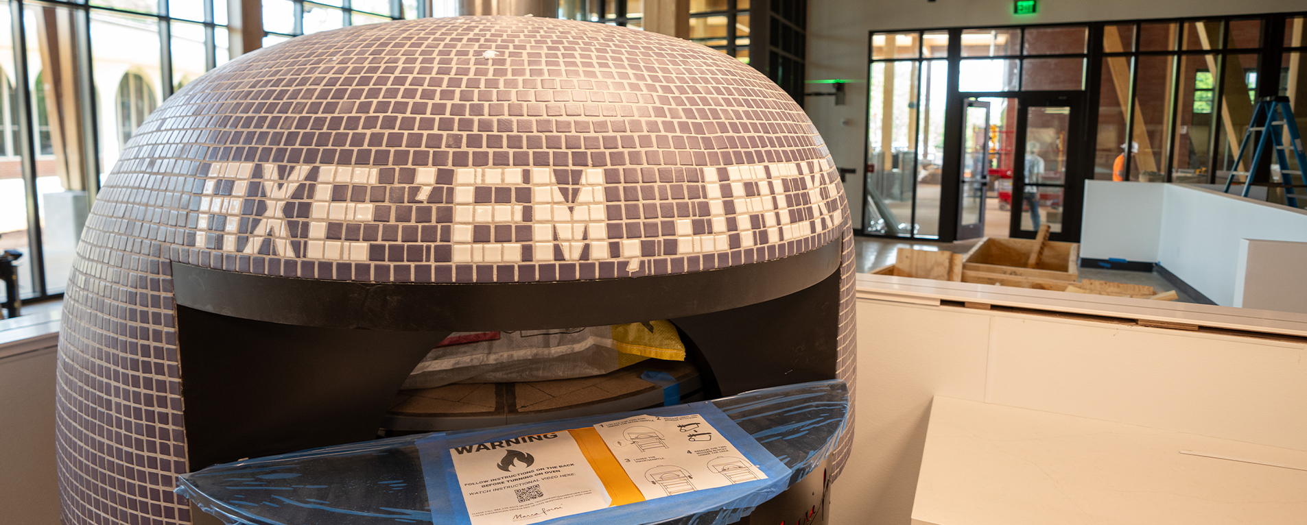 Construction View of Pineywoods Dining Hall