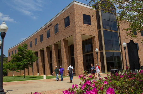 Exterior of the human services building