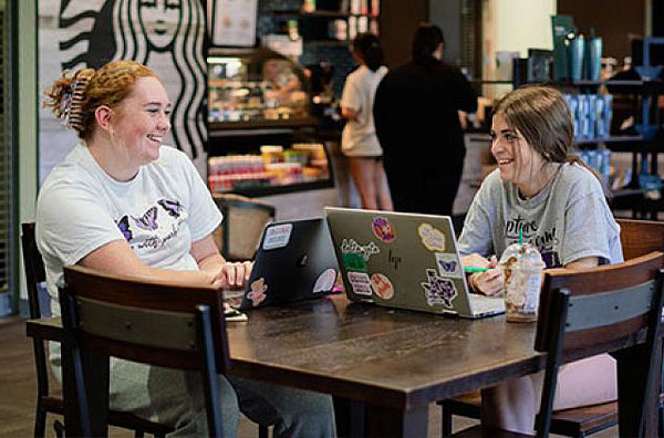 Students hanging out