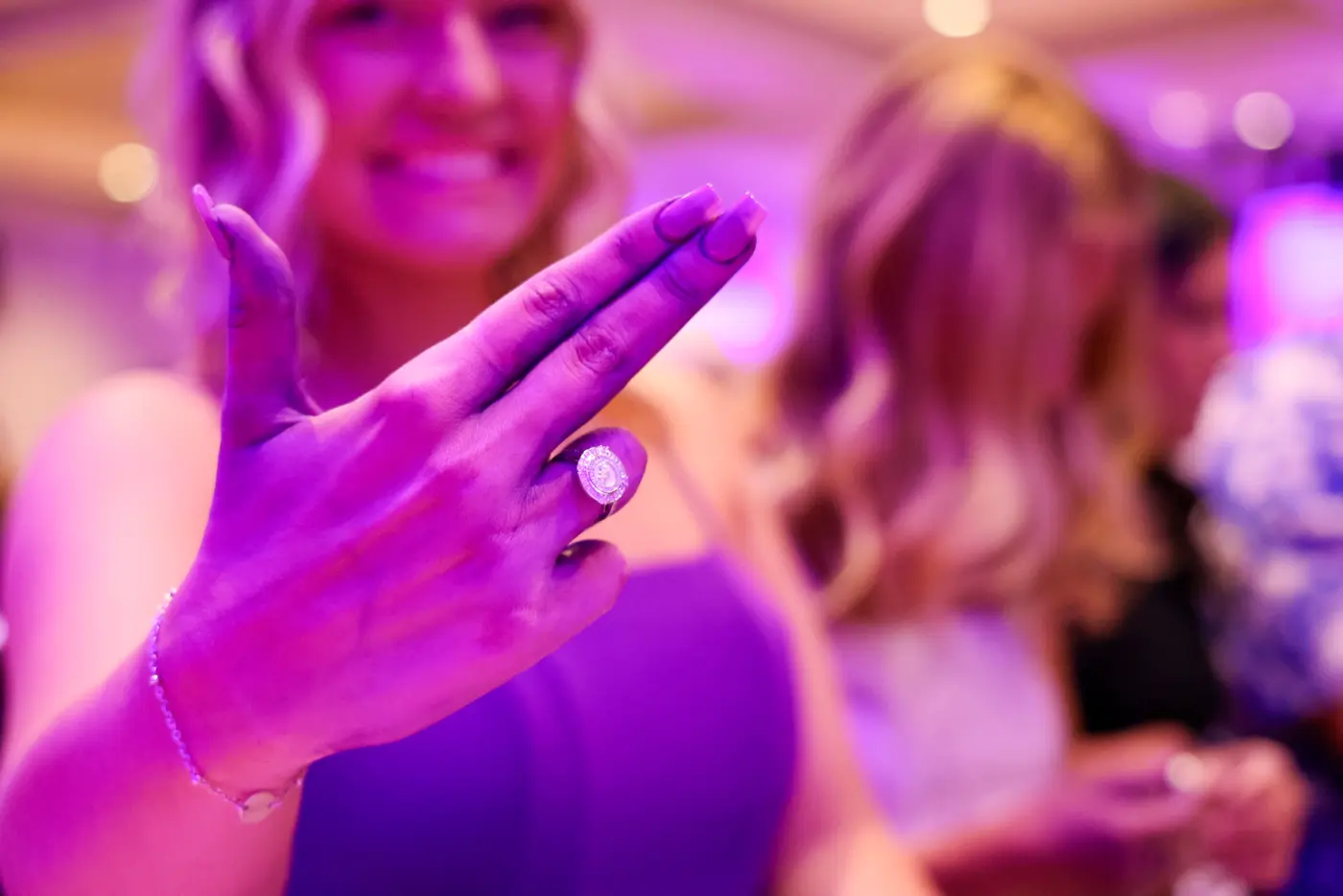 The Big Dip - purple hand