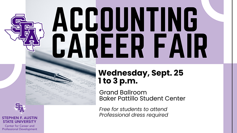 Accounting Career Fair graphic