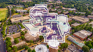 Zoom Background 3 - Aerial View of Campus