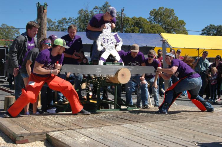 The Sylvans, SFA's award-winning timbersports team