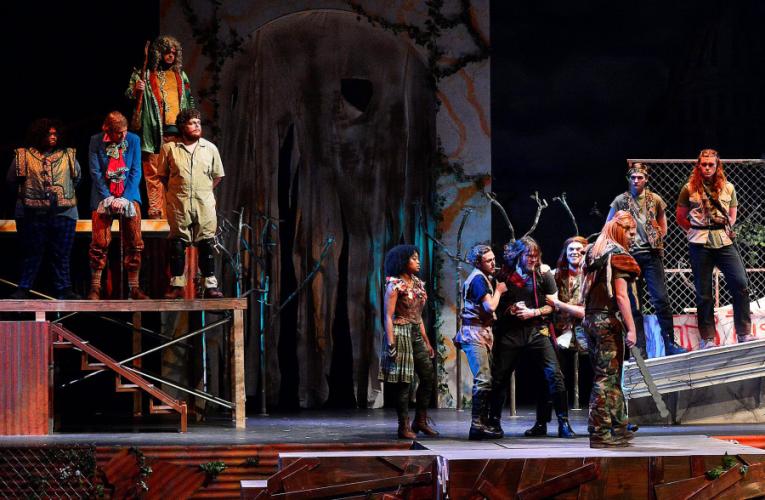 scene from the SFA School of Theatre's production of "Titus Andronicus"