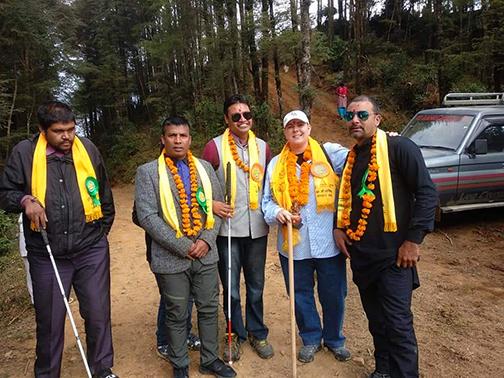 Jennifer Perry and members of Nepal’s Bright Star Society