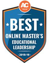 ACO's Best Online Master's Educational Leadership badge