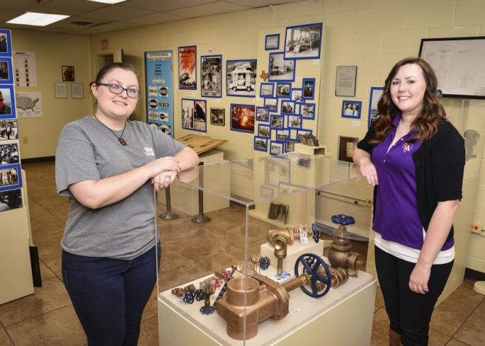 SFA public history graduate students Amanda Saylor and Laura Turner