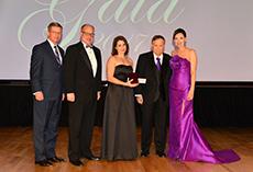 David Alders, SFA Board of Regents chair; Jimmy Mize, SFASU Foundation Board of Trustees chair; Hicks; Dr. Baker Pattillo, SFA president; and Jill Still, SFA vice president for university advancement.