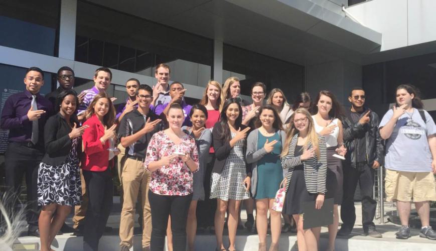 SFA students at the American Advertising Federation-Houston Student Conference in October