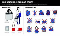 image showing the clear bag policy outlined in the article