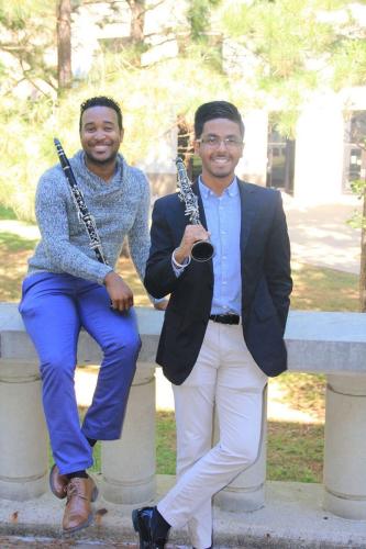 SFA music students Gary Jones and Cesar Montelongo