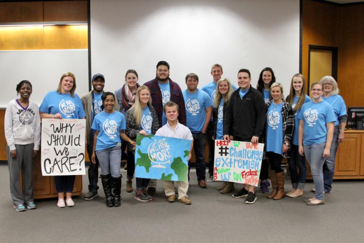 SFA business students participating in the competition