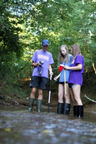 Nacogdoches High School seniors Brandon Smith, Marin Beal and Miranda Allbee