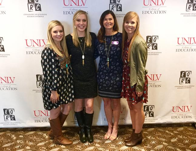 Haleigh Pickett, Dani Quade, Dr. Vicki Thomas and Lindsey Palat 