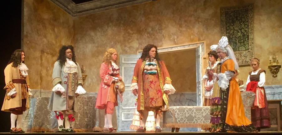 a scene from SFA's production of Molière’s “Tartuffe”