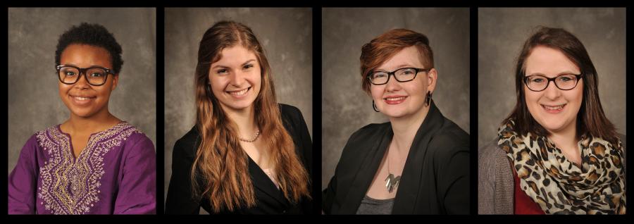 Amanda Sheriff, Kaylea Fleming, Megan Henderson and Shelby Gilliland