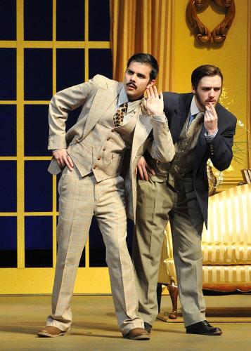 Keenan Chiasson and Jason Trevino during a matinee performance