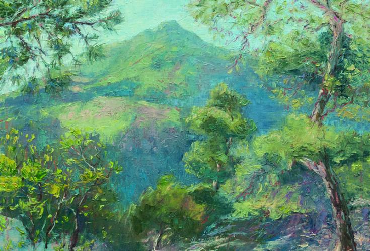  "Mt. Tamalpais from King Mountain" painting by David Yapp
