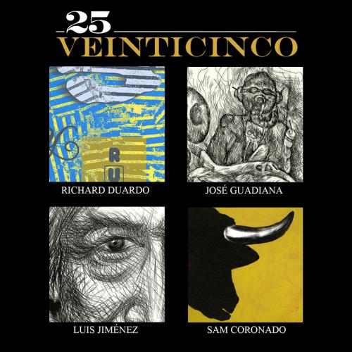 publicity poster for "25 Veinticinco: Mexican-American Prints from UT San Antonio"