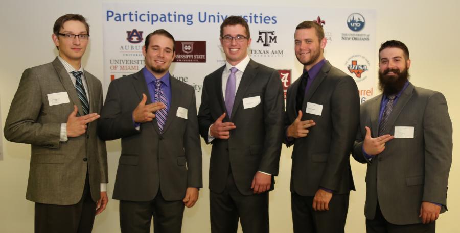  Ryan Silberstorf, Robert Schoen, Cole Hendrickson, Jonathan Woodard and Jensen Angelloz