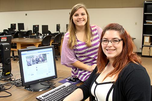 SFA marketing majors Tori Thurman and Holli Harrison