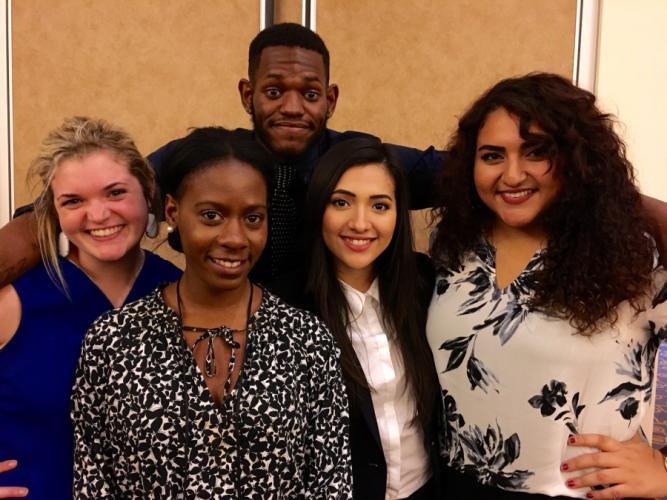 photo of mass communication students who traveled to Lubbock to present the campaign during the National Student Advertising Competition