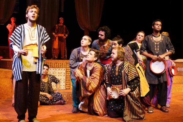 a scene from "The Arabian Nights" SFA School of Theatre's production