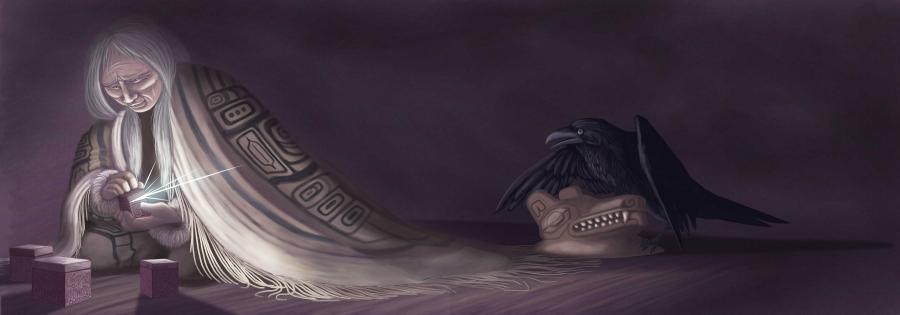 "A Winter Tale" illustration by recent SFA graduate Emily Graves