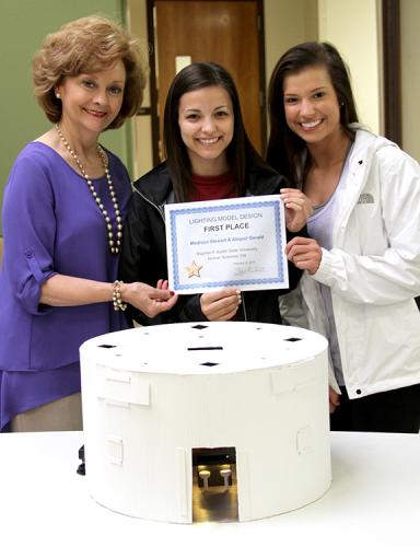 Abigail Gearld, Madison Stewart and SFA Professor of Human Sciences Dr. Mitzi Perritt
