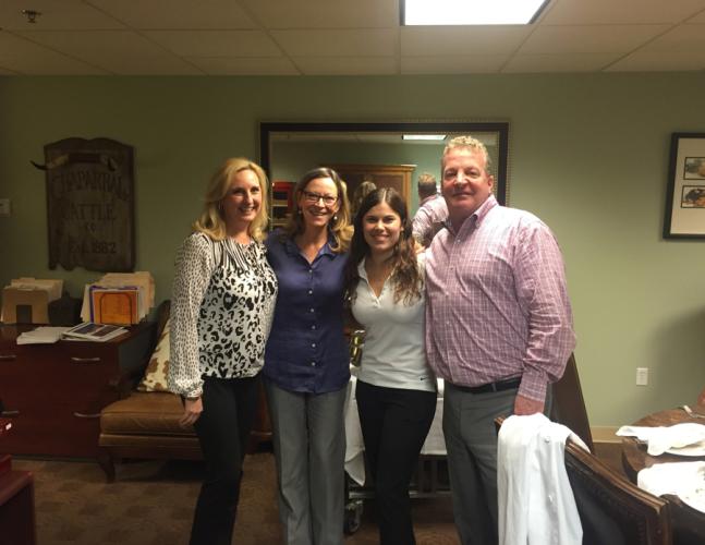 Dr. Mary Olle pictured with Marriott directors