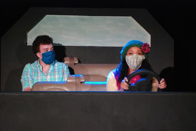 Frisco junior Benjamin McElroy as Mike, and Glenn Heights freshman Kennedy Jordan as his driver, Sue.