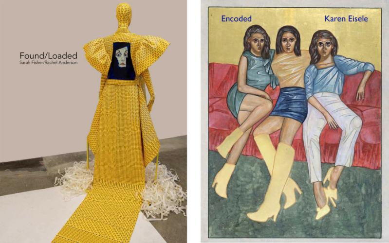 Catalogs for the exhibitions “Found/Loaded” and “Encoded,” currently showing in The Cole Art Center, showcase the works.