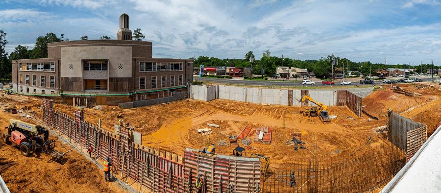 Construction continues on Griffith Fine Arts Building on the SFA campus.