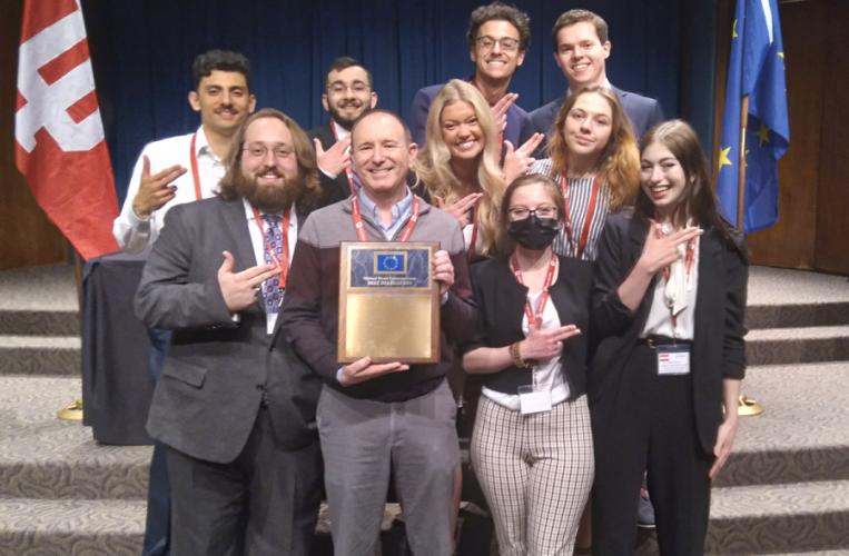 members of SFA's Model EU team