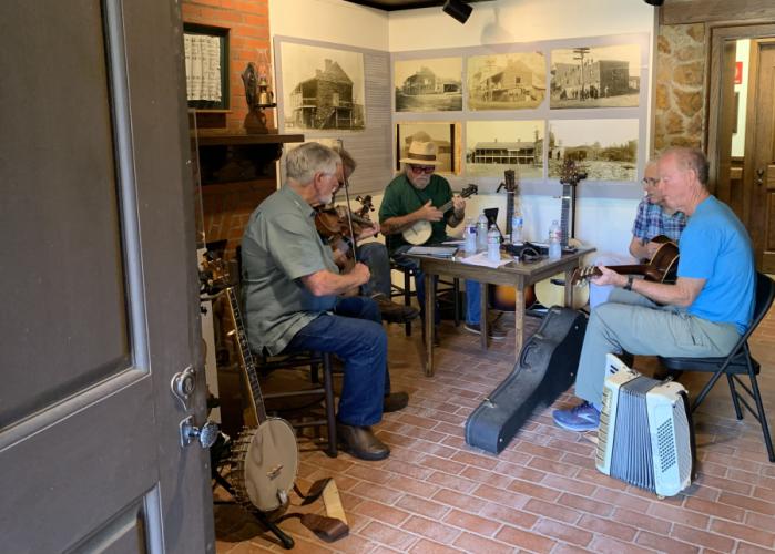 El Camino Real de Nacogdoches during a jam session in the museum