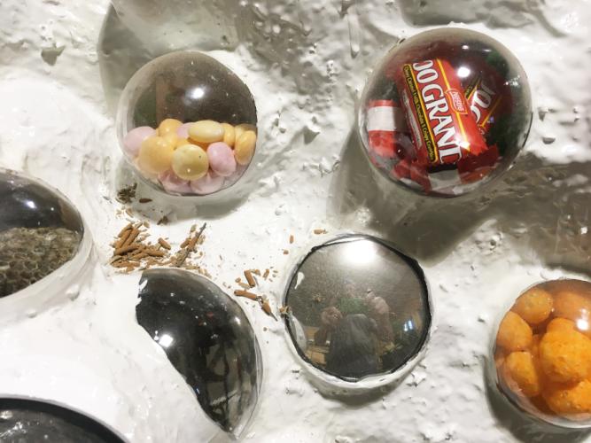 biomorphic sculptures by artist Richie Budd that suggest meaning through shape and sensation