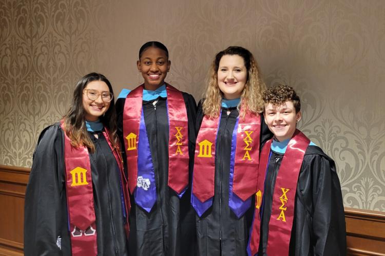 Sofia Dettmers, Aaliyah Johnson, Paige Vadnais and Ashton Maisel