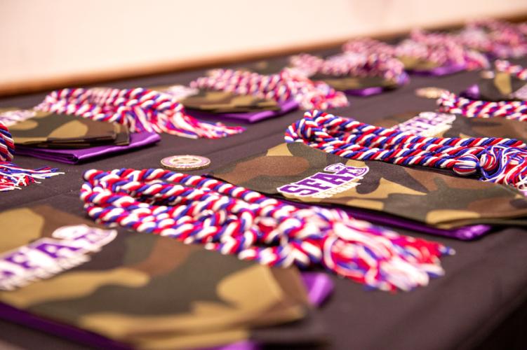 graduation stoles, honor cords and challenge coins 