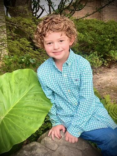 5-year-old Liam Tomberlain is one of SFA's children of the court during 2023 Homecoming celebrations.