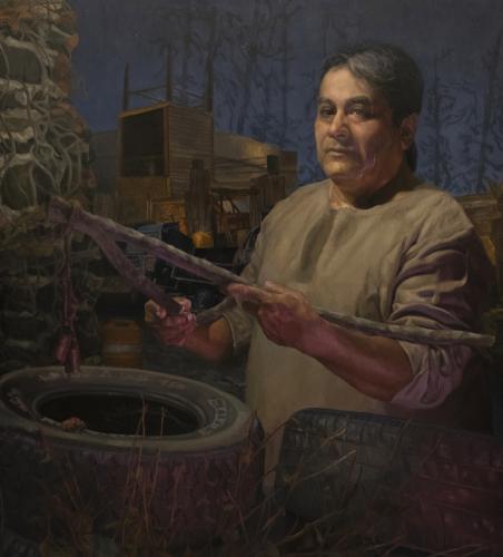 Shaun Roberts’ painting, “The Light That Binds”